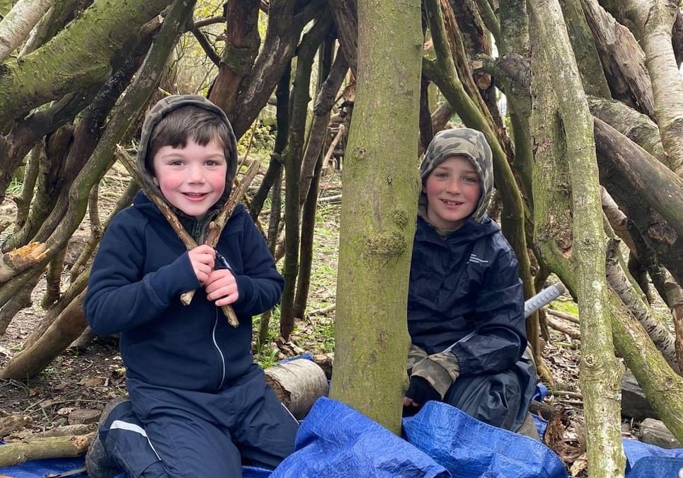 Children in den